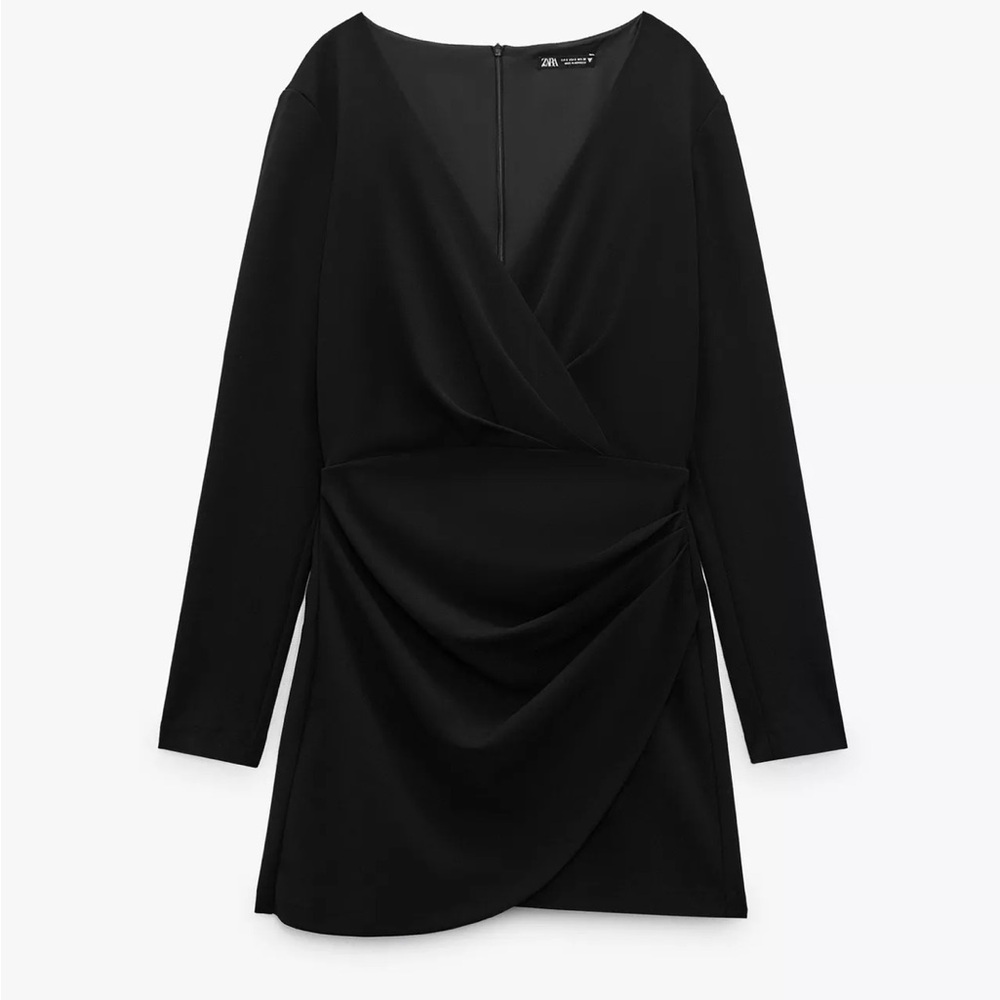 Zara  Black Long Sleeve Dress